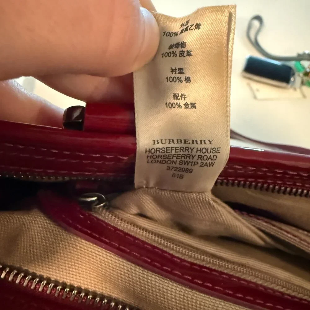 Burberry Nickie‎ Tote Nova Check Coated Canvas Small